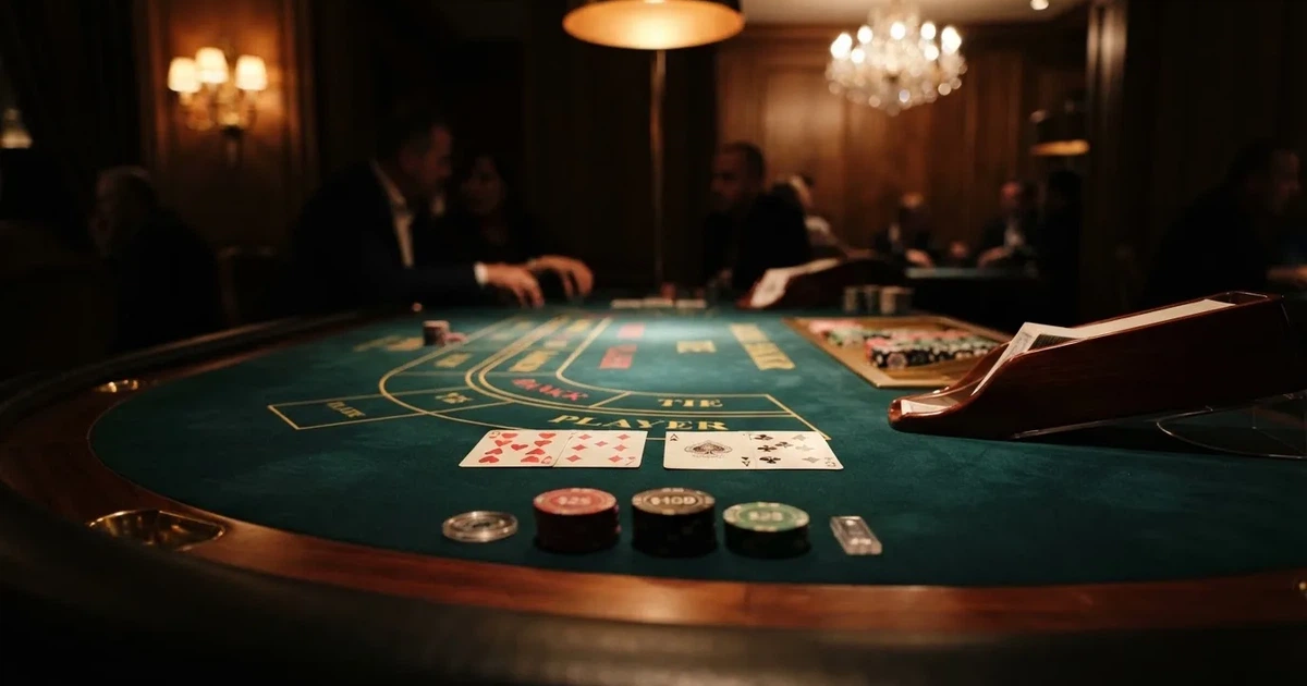 Färgglada bollar snurrar i en glaskupol i en lottomaskin, mjukt ljus speglas på kupolen — casinon med baccarat i sverige
